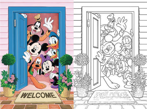 大人ディズニー ポストカード塗り絵の新作は 幸せ と キラキラ 21年2月2日 エキサイトニュース