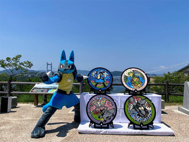 岡山県倉敷市に ポケふた がやってきた ルカリオら6種が見参 21年7月28日 エキサイトニュース