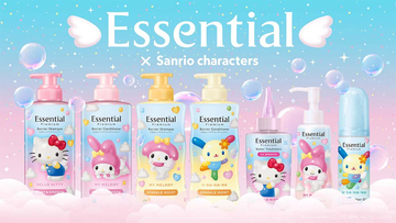 【Essential Premium】天使姿のキティ・マイメロ・ウサハナがボトルデザインの登場！