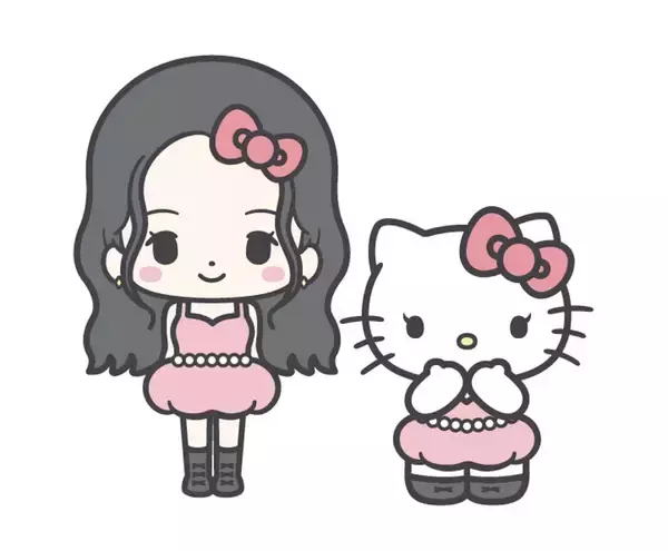 「グローバルアーティスト・JISOOとハローキティがキュートなコラボ！」の画像