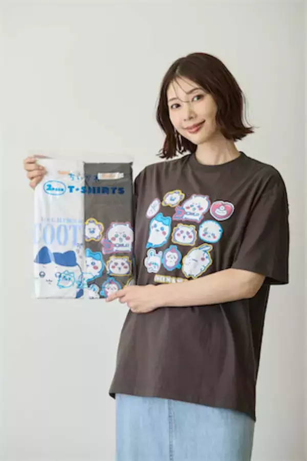 【ちいかわ】好評パックTシャツはぷっくりシール付き！ 4月24日より限定発売