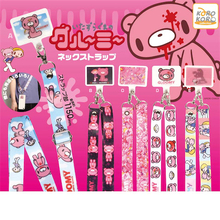 【いたずらぐまのグルーミー】スマホホルダー付きネックストラップ！