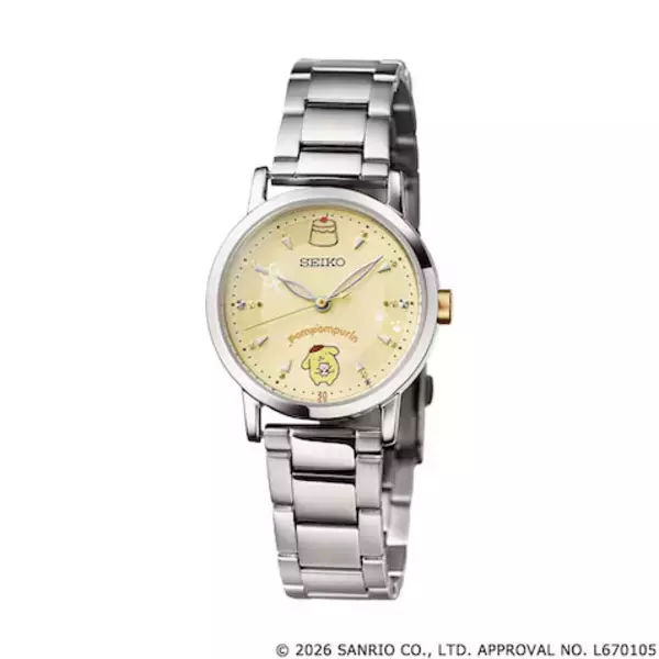 【ポムポムプリン】30周年記念腕時計！ プリンとマフィンで癒しのひとときを