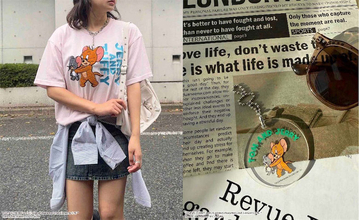 【トムとジェリー】ジェリーとタフィーデザインのTシャツはアクキー付き！