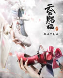 「「天官賜福 貮」謝憐と花城をイメージ！ 蝶や花のモチーフを散りばめた「MAYLA」パンプスが登場」の画像1