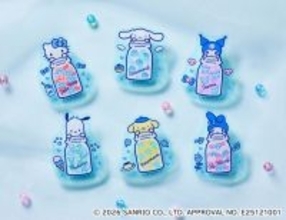 シナモロール、ハローキティがミルク瓶をぎゅっ♪「サンリオ」ローソン50周年記念でオリジナルグッズ販売