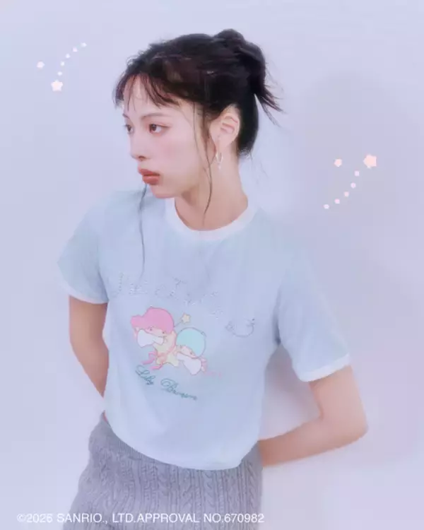「キキ＆ララ、キラキラビジューやラメ刺繍で夏・秋をロマンティックに♪ Tシャツ、スカジャンが登場「LILY BROWN」初コラボ」の画像