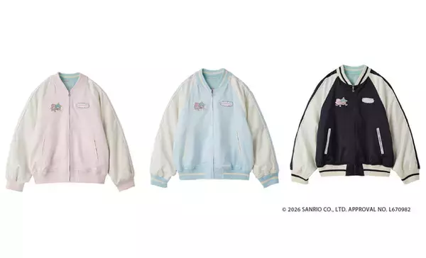 「キキ＆ララ、キラキラビジューやラメ刺繍で夏・秋をロマンティックに♪ Tシャツ、スカジャンが登場「LILY BROWN」初コラボ」の画像