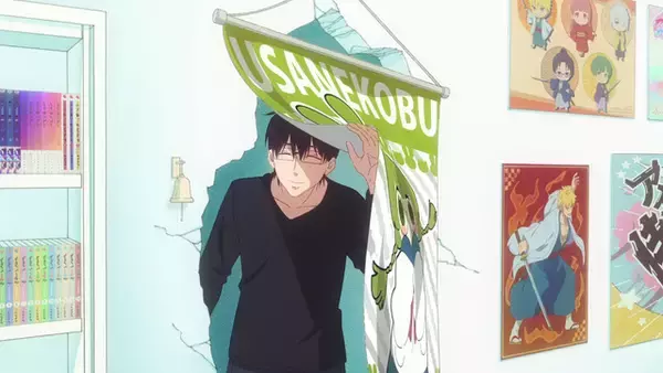 「春アニメ「ただおじゃ」隠れオタクのOL・凛子（CV花澤香菜）に“壁ドン”する右隣の部屋の住人とは…？第1話先行カット」の画像