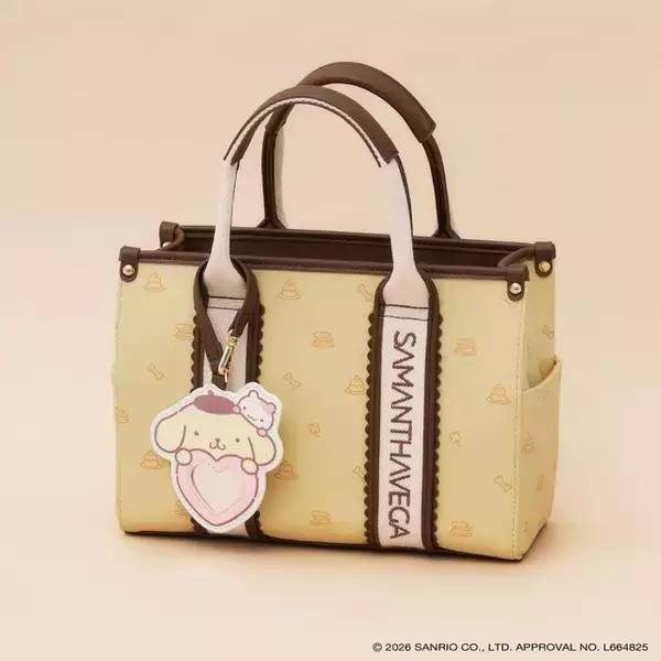 「「ポムポムプリン」とサマンサベガがコラボ♪ ハンドバッグ・折財布などキュートなコレクションが登場！」の画像