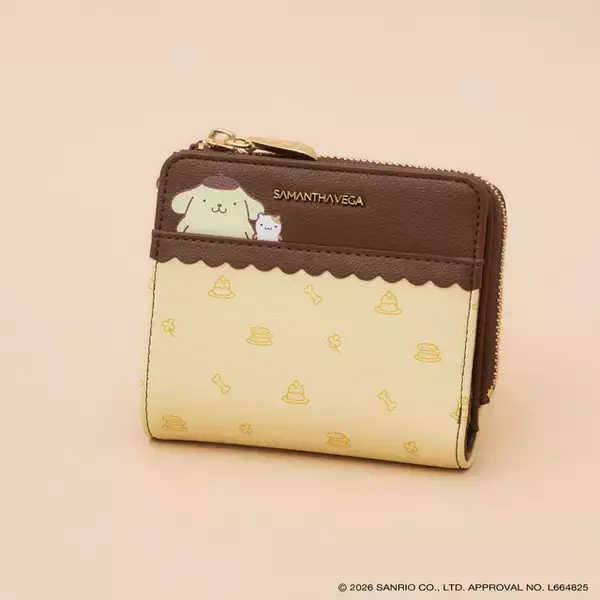 「「ポムポムプリン」とサマンサベガがコラボ♪ ハンドバッグ・折財布などキュートなコレクションが登場！」の画像