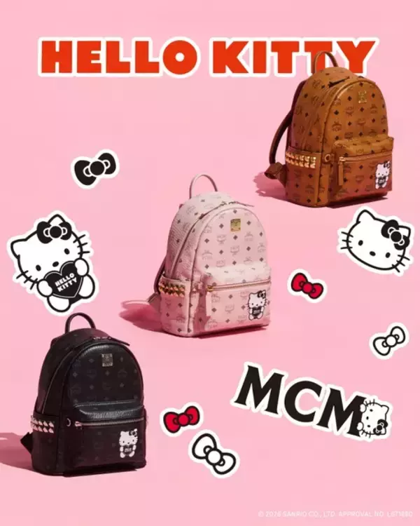 「ハローキティ×「MCM」コラボ第2弾♪ ヴィセトスはもちろん、デニム、トラックジャケット、Tシャツなど幅広くラインナップ【7月29日より】」の画像