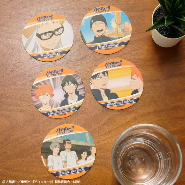 「「ハイキュー!!」アニメの名場面＆名台詞をコレクションしよう！ 全54種の紙製コースター発売」の画像