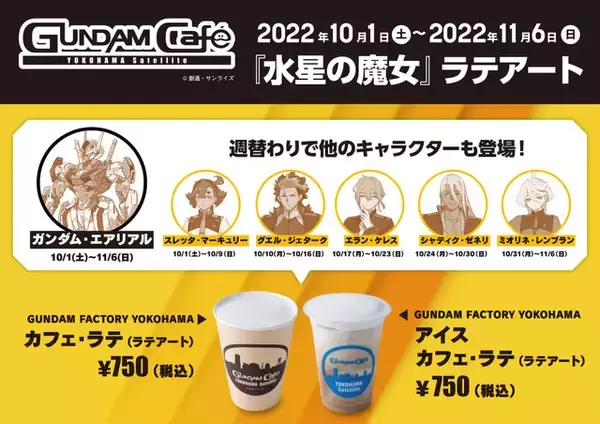 「“動くガンダム”の技術が公開！「水星の魔女」ラテアートやパネル展示も♪ GUNDAM FACTORY YOKOHAMA」の画像