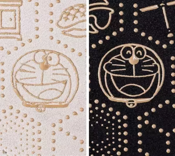 「「ドラえもん」ワンランク上の大人っぽアイテムを持ち歩こう！ 甲州印伝の新作ミニウォレット＆復刻版カードケースが登場」の画像