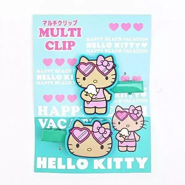 「日焼け“キティ”の平成ギャル感がたまらん！インパクト大なマルチクリップやステッカーが登場」の画像