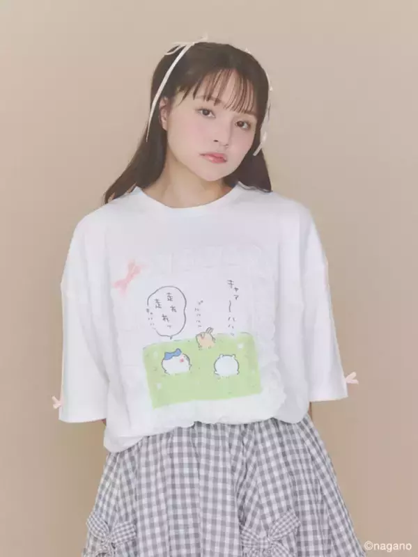 「ちいかわお顔バッグが可愛すぎる♪ ちいかわ×merry jenny 初コラボ！ ぬいぐるみトートやフリルTシャツのスペシャルコレクション登場」の画像
