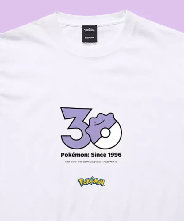 ポケモン1,025匹の30周年記念ロゴがTシャツに！ ZOZOTOWNで「1025 T-shirt Collection」9月18日発売