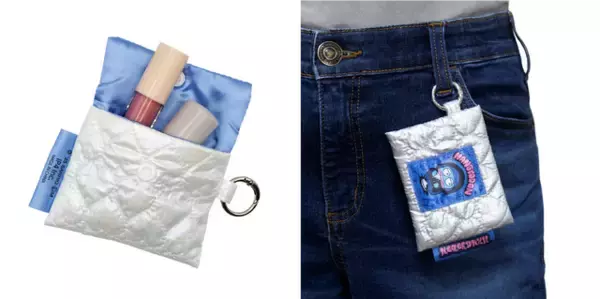 「ストリート風衣装がかっこかわいい！「サンリオ」キティ、クロミ、シナモンらがデザインされた「つやつやキルトポーチ」カプセルトイに登場」の画像