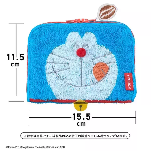 「「ドラえもん」がタオルのふりしてコソッとポーチに!? 日常使いしたい新グッズ登場♪」の画像