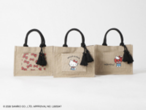 「ハローキティ」大人かわいいカジュアルトートやシェル型ポーチなど♪ 初夏のお出かけにぴったりアイテム登場