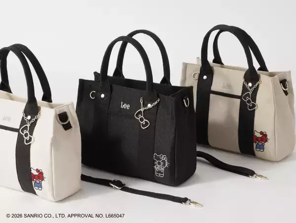 「「ハローキティ」大人かわいいカジュアルトートやシェル型ポーチなど♪ 初夏のお出かけにぴったりアイテム登場」の画像
