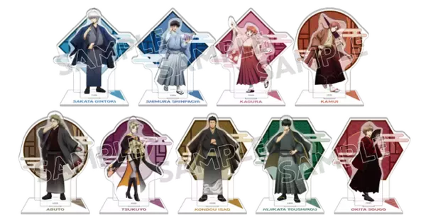 「「銀魂」銀さん、土方、神威らと和装で春旅へ♪ 限定グッズ＆月詠の満月ソーダほかコラボフードも【京王沿線でコラボ企画】」の画像