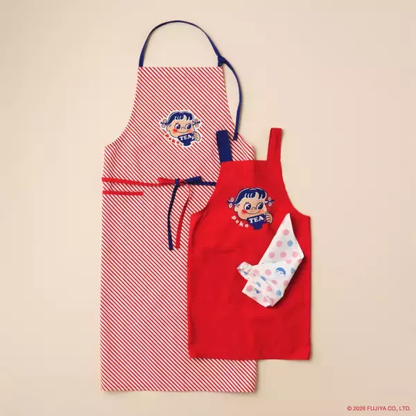 「不二家の「ペコちゃん」がレトロ風アートで実用性バツグンのアイテムに♪ ポコちゃんも登場【アフタヌーンティー・リビング】」の画像