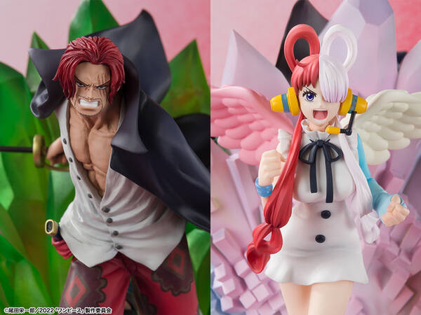 One Piece Film Red シャンクス ウタが背中合わせのフィギュアに 360度楽しめるビネット風台座付き 22年10月2日 エキサイトニュース