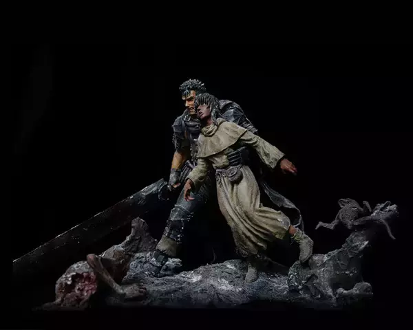 「40万円超！「ベルセルク」ガッツとキャスカの過酷な旅路を表現…深まる冬に想いを馳せるスタチューが再登場」の画像