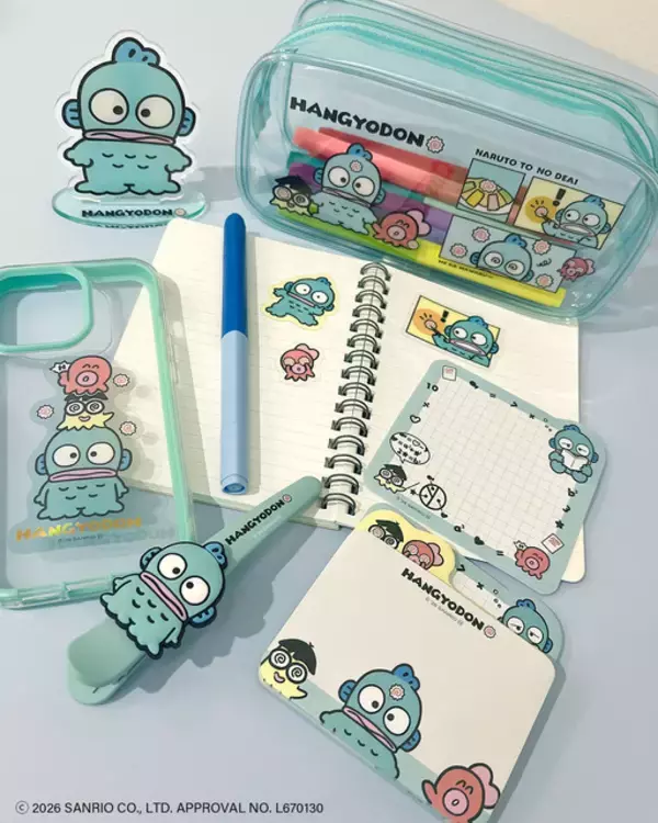 ハンギョドン推し必見♪ さゆり＆イタローも一緒の限定アイテムがサンキューマートに登場！ ポーチやステッカーなどラインナップ