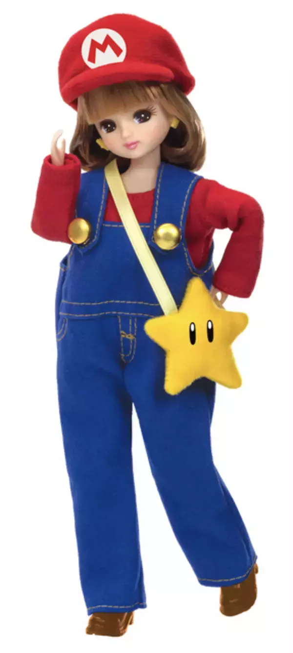 「「リカちゃん」がスーパーマリオとスーパーマリオピーチ姫になっちゃった!? 任天堂のゲームの世界とコラボ☆」の画像