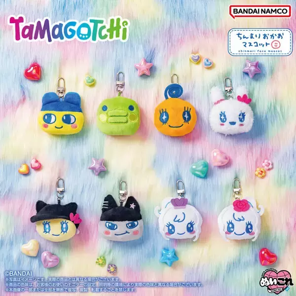 「まめっち、メロディっち、みらいっちがラインナップ♪ 「たまごっち」お顔マスコットが予約受付中！ カードホルダーやバッグにつけてコーディネート」の画像