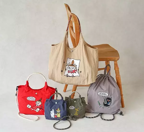 ムーミン、リトルミイ、スナフキンの刺繍がキュート♪ 実用性も抜群の保冷・保温機能付きトートバッグが新登場