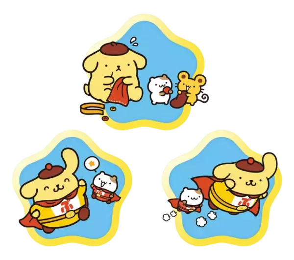 「「ポムポムプリン」×横浜赤レンガ倉庫がコラボ♪ 限定グッズや、約2メートルの“巨大バルーン”が登場【8月14日～】」の画像