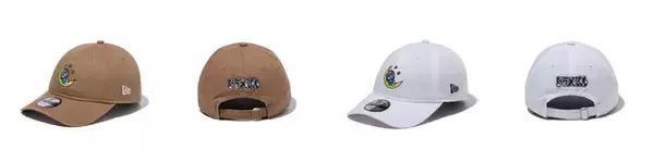 「「ドラえもん」ニューエラキャップをかぶった新作登場♪ 三日月の上で眠ったり、手書き風になったり？」の画像