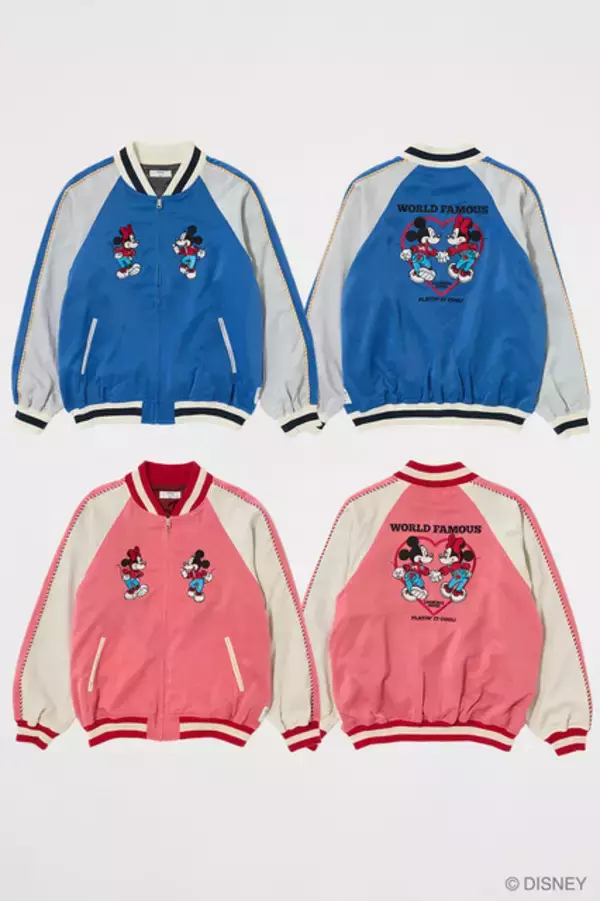 「ミッキー＆ミニーをカジュアルなデニムスタイルで描き下ろし！ レトロヴィンテージな雰囲気のアパレル展開」の画像