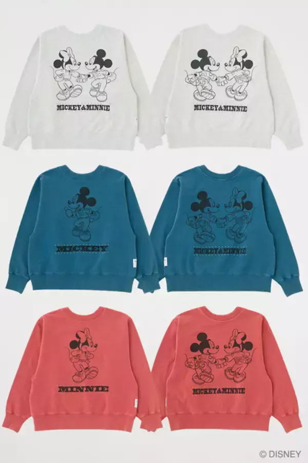 「ミッキー＆ミニーをカジュアルなデニムスタイルで描き下ろし！ レトロヴィンテージな雰囲気のアパレル展開」の画像