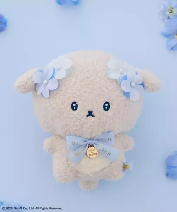 「いしよわちゃん」がMaison de FLEURと初コラボ♪ブルーのお花をまとったキュートなアイテムが登場！