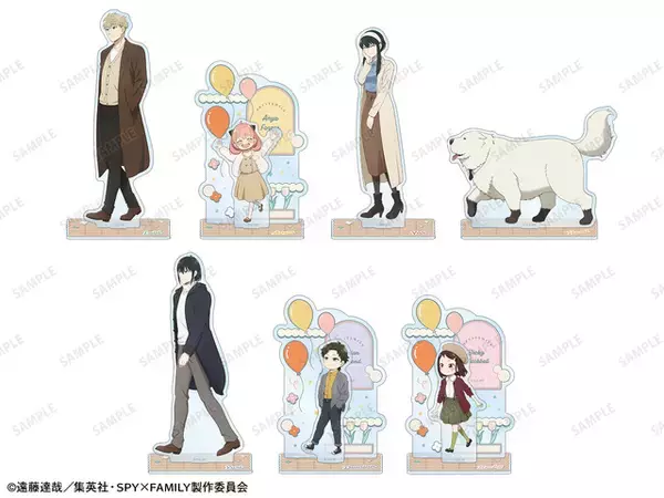 「「SPY×FAMILY」おでけけワクワク♪ アーニャ、ダミアン、ベッキーたちが仲良く歩く新作グッズ登場【ジャンプフェスタ2026】」の画像