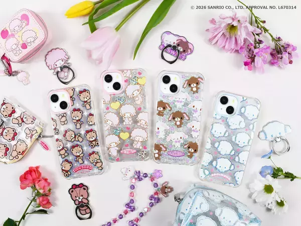 「サンリオ」春っぽスイートなモバイルアクセサリー＆雑貨が登場♪ iPhone用ケース、フォンリングなど【「SKINNYDIP LONDON」コラボ】