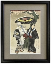 「ゲ謎」鬼太郎の父と水木の関係性がエモい…“浮世絵”「花散しの友誼」再販決定