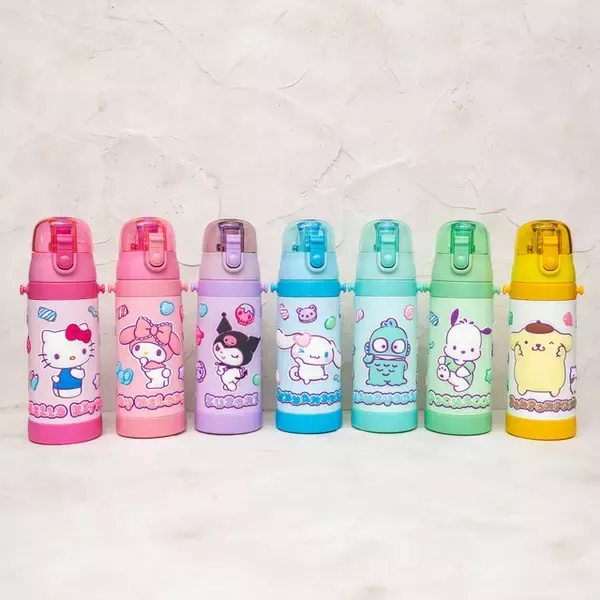 「サンリオ」キティやシナモンたちと新生活の準備を♪ 水筒やデリカポット、反射ステッカーが登場