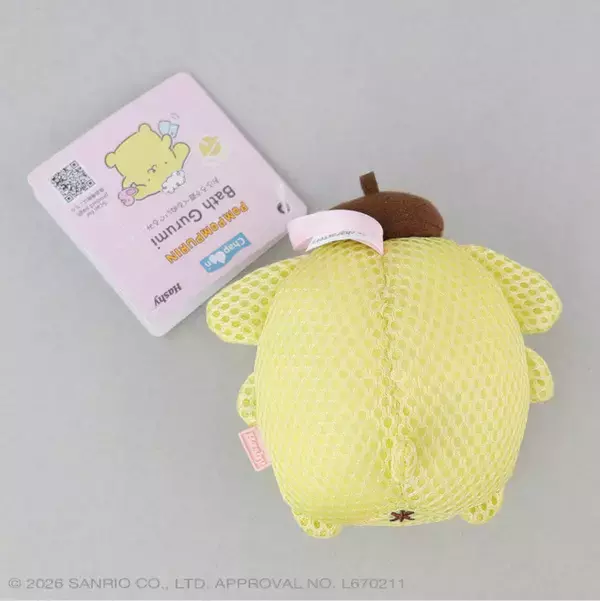 「ポムポムプリン＆シナモンと素敵なバスタイムを♪ 錆びない鈴入りでお風呂時間を楽しくしてくれる」の画像