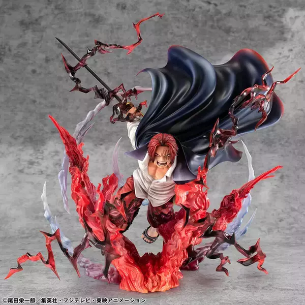 「「ワンピース」赤髪のシャンクス、“神避”!!! 決定版フィギュアがプレバンで予約受付中！躍動感溢れる造形は必見」の画像