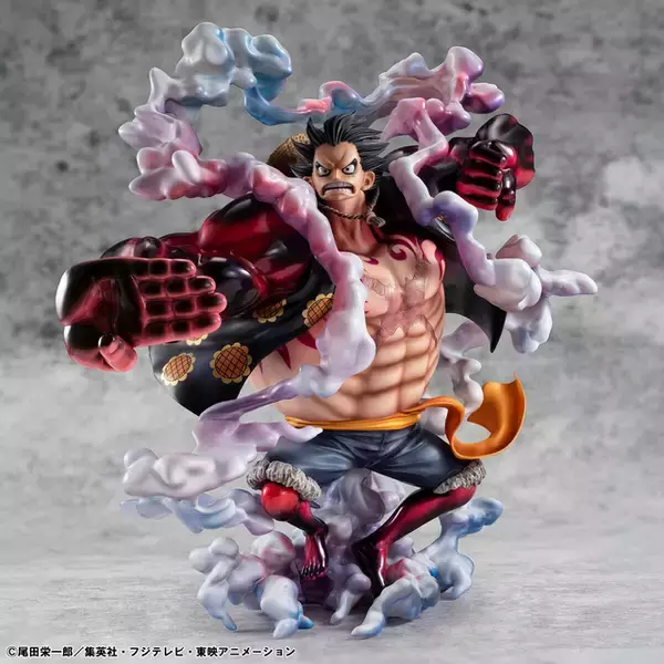 「ルフィのギア4“弾む男”の迫力が凄い…！「ONE PIECE」ルフィの鬼気迫る表情にシビれる限定バウンドマンフィギュアが登場！」の画像