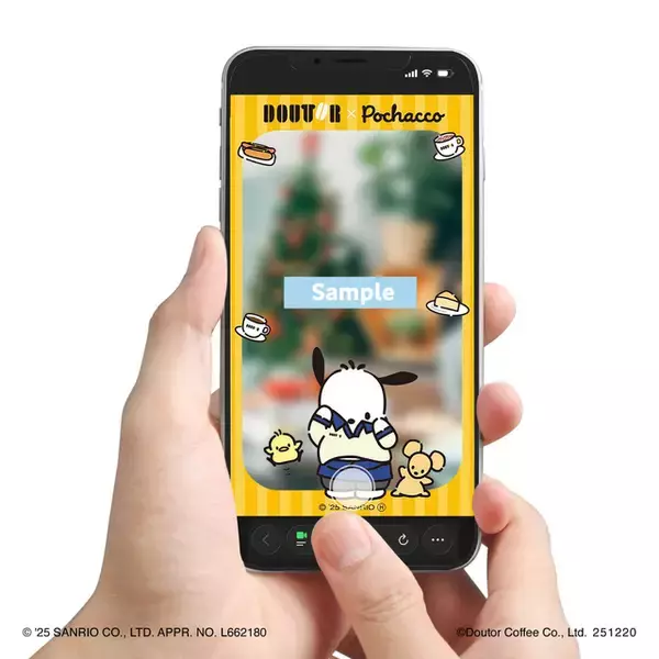 「「サンリオ」ポチャッコとクリスマス♪ 「ドトールコーヒー」コラボでピック＆コースターがもらえる！」の画像