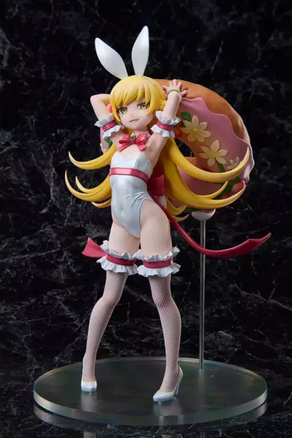 「「〈物語〉シリーズ」忍野忍フィギュアが白バニーに変身！ 華奢なスタイルを35センチのビッグサイズで堪能あれ…♪」の画像