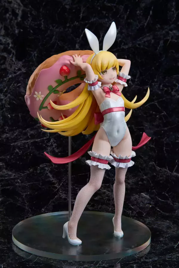 「「〈物語〉シリーズ」忍野忍フィギュアが白バニーに変身！ 華奢なスタイルを35センチのビッグサイズで堪能あれ…♪」の画像