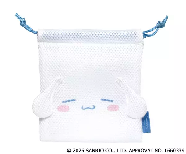「「サンリオ」キティやクロミのおかお巾着が便利そう♪ メッシュ素材で気軽に使える！カプセルトイで26年4月中旬から」の画像